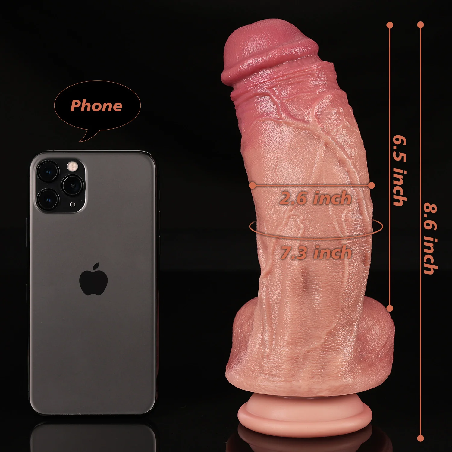 Cyclist Clay - 2.6" Ultra-Thick Twisted Dildo with Massive Meaty Head - Image 8