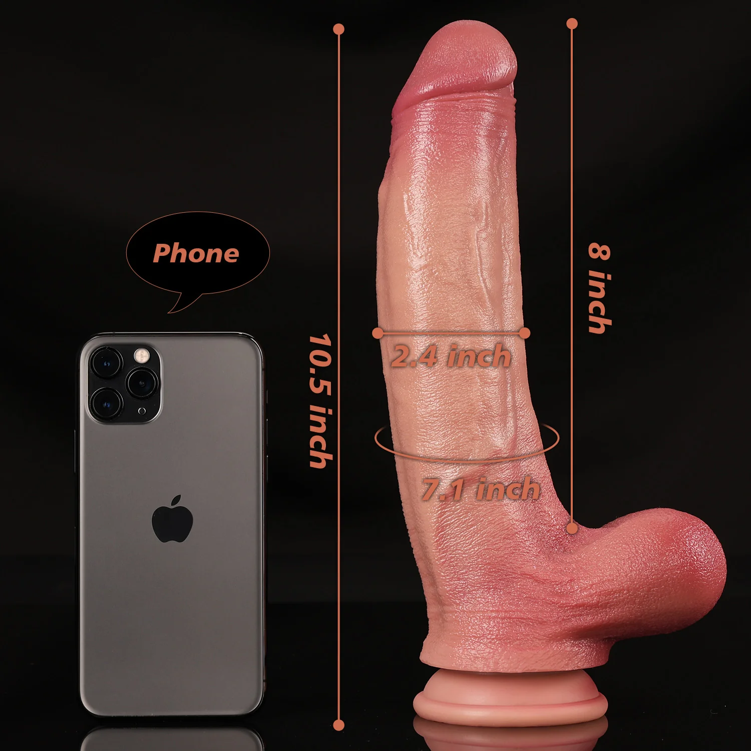 Firefighter Finn – 10.5 Inch Thick Realistic Dildo with Engorged Balls - Image 8