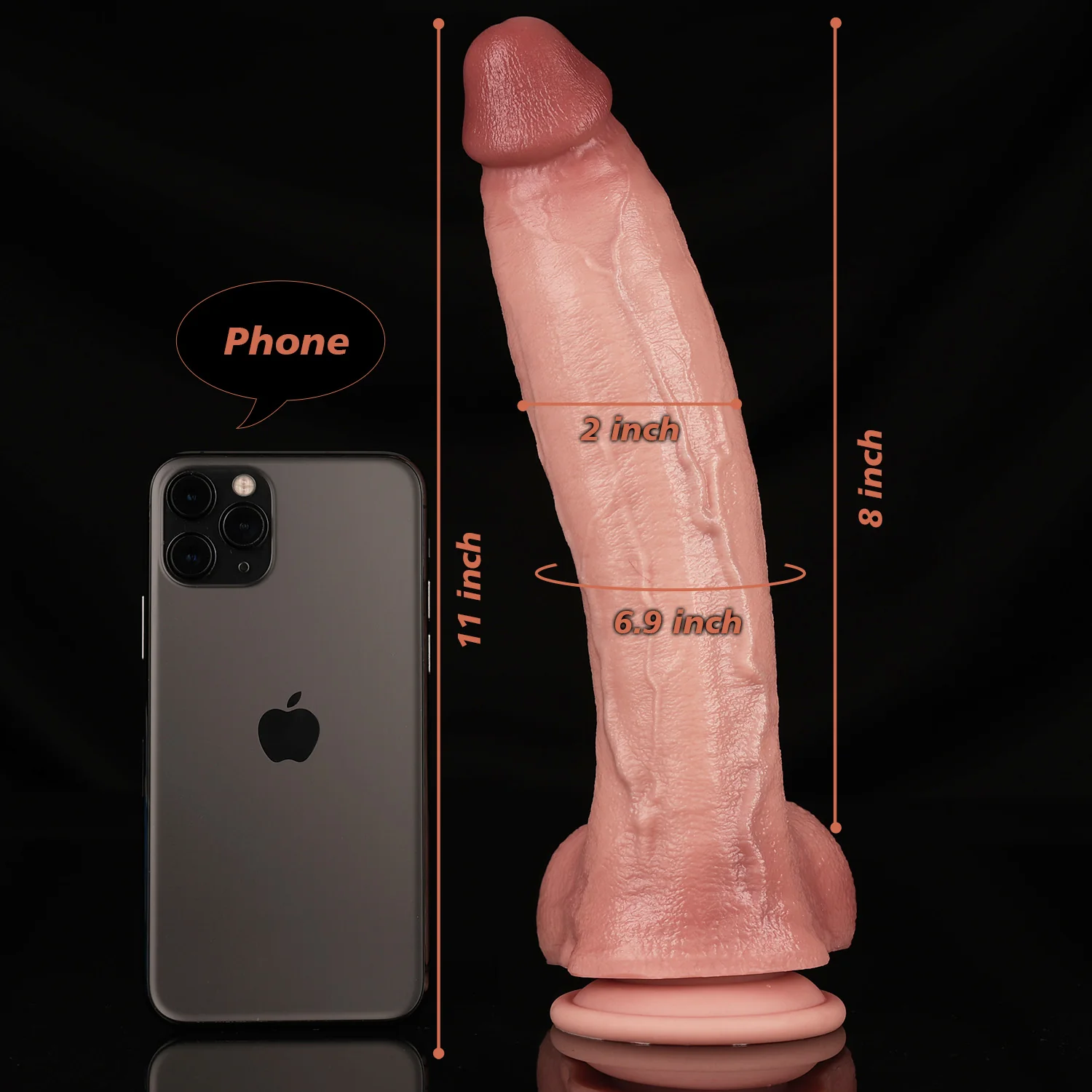Swimming Simo-Ultra Realistic Silicone Dildo with Pronounced Veins - Image 8